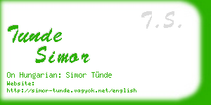tunde simor business card